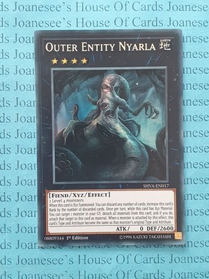 SHVA-EN017 Outer Entity Nyarla Secret Rare Yu-Gi-Oh Card 1st Edition New NM