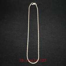 L 23 Inch Old Chinese Tibet Silver Handmade Necklace Bracelet Gift Collection