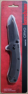 Kershaw Cryo 1555TI Gray Folding Knife Hinderer Design NEW IN ORIGINAL PACKAGE 