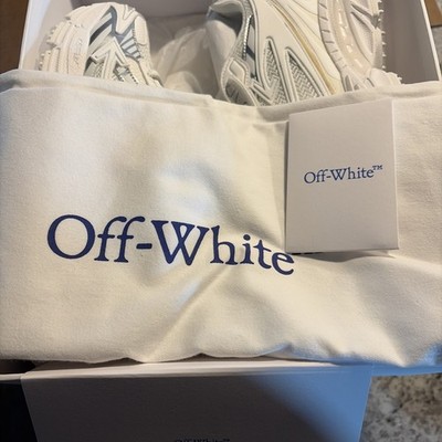 OFF-WHITE Be Right Back White Sneakers New & Authentic Sz 8/41