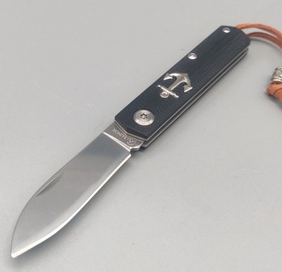 Albainox Messer Black Mariner Knife Spear Point Ankermesser Slipjoint Folder