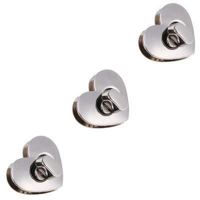  2 Stück herzförmiges Twist Lock Ornament DIY Metall Open-Close Zubehör für