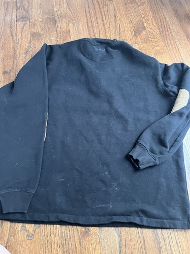 Woolrich 1/4 Zip Men Sweater Size Large L Elbow Patches Grandpa - Picture 4 of 6