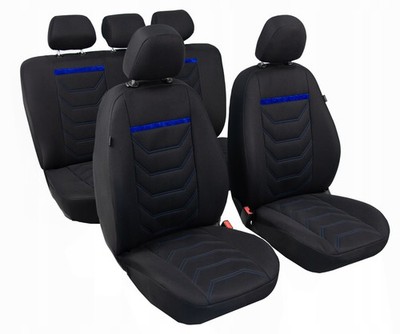 Comfort Plus Autositzbezüge für Audi Q5 FY, Set blau