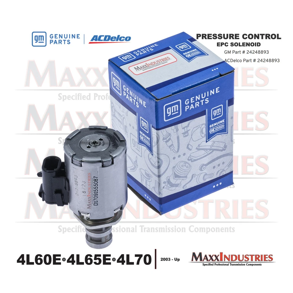 Solenoide de control de presión electrónica EPC 2003-ON 4L60E 4L65E transmisión 24248893 Foto 2 de 4