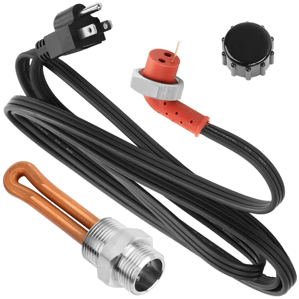 Turbo Diesel Engine Block Heater Kit 5003619AB for 98-07 Dodge Ram 5.9L 6.7L - Imagem 3 de 4