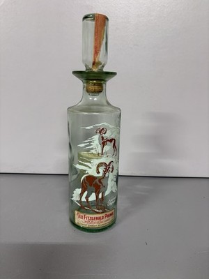 Old Fitzgerald Prime Wild Life Horn Ram Whiskey Decanter (vINTAGE)