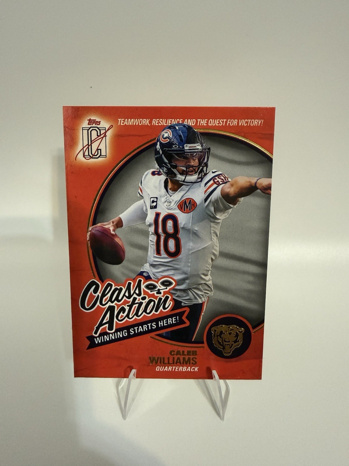 2025 Topps Signature Class Caleb Williams Class Action #CA-6 Chicago Bears