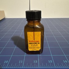 Vintage Kodascope Lubricating Oil Eastman Kodak, Full Bottle Nice