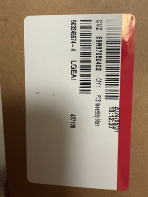 Genuine LG Range Control Board EBR87050402 *Same Day Shipping