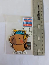 Capybara and Duck B Side Label Sticker - UV/Water Resistant