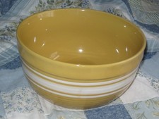At Home America Early 1900's Liberty Yelloware Serving/Mixing Bowl
