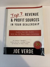 Top 7 Revenue and Profit Sources in Your Dealership by Joe Verde (2015, Trade...