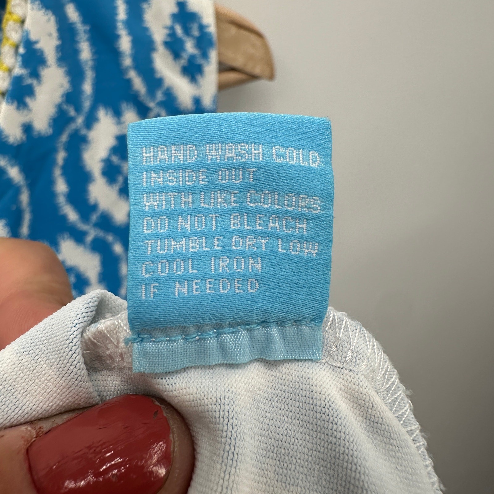 J. MCLAUGHLIN Blue White Pattern Stretch Shift Dr… - image 7