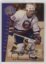 2001-02 ITG Be A Player Signature Series Vintage Bryan Trottier Auto HOF 10lp