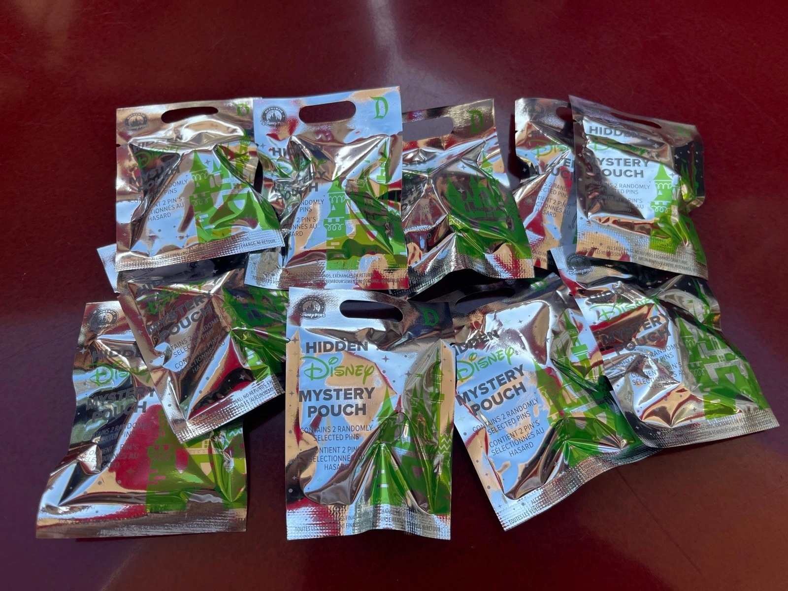 (10 Packs) 2026 Disneyland Hidden Mickey Mystery Pin Pack WAVE A (2 Pins/Pack)
