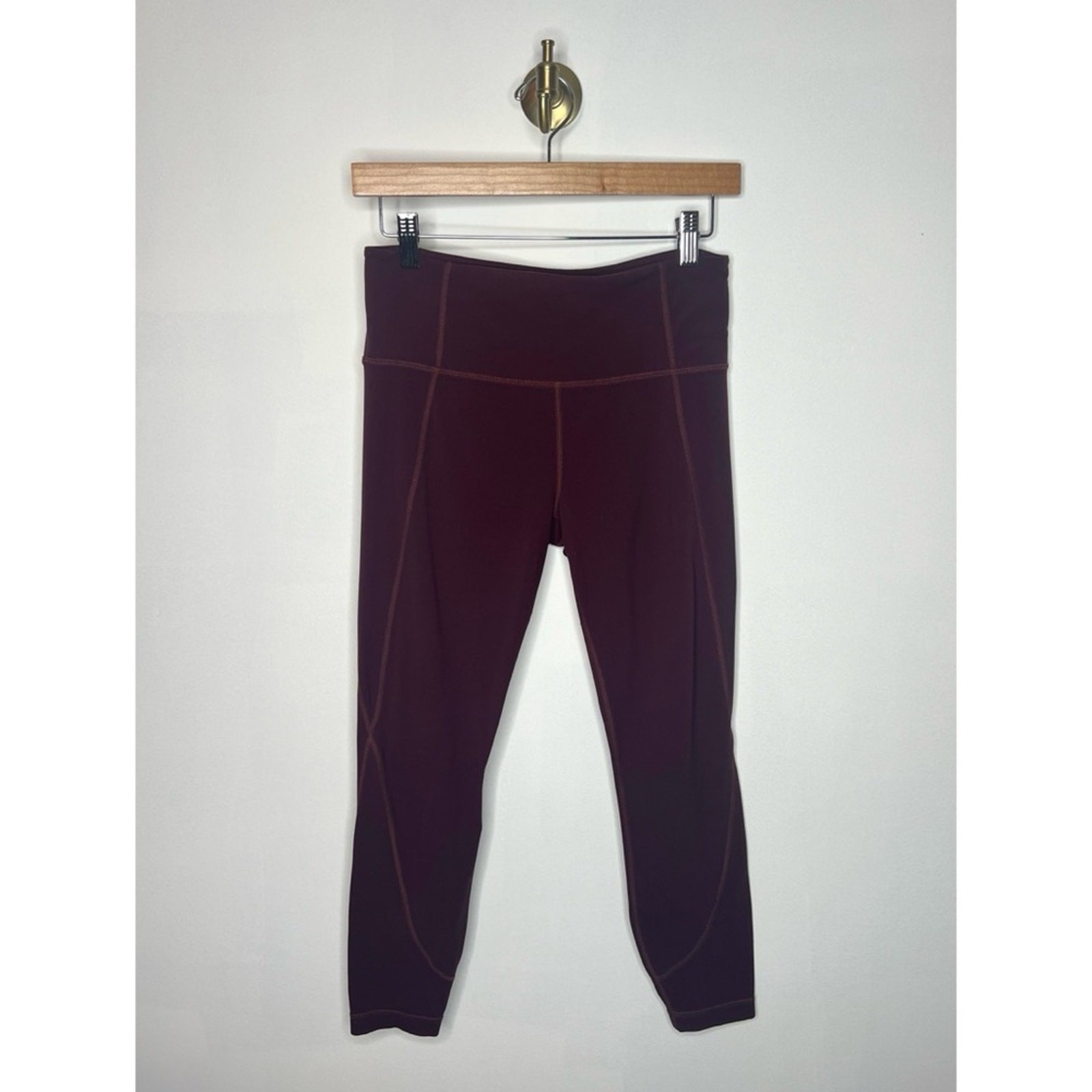 Athleta Burgundy High Rise 7/8 Active Leggings Size M
