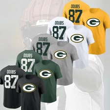 HOT SALE! Romeo Doubs #87 Green Bay Packers Name & Number S–5XL for Fan