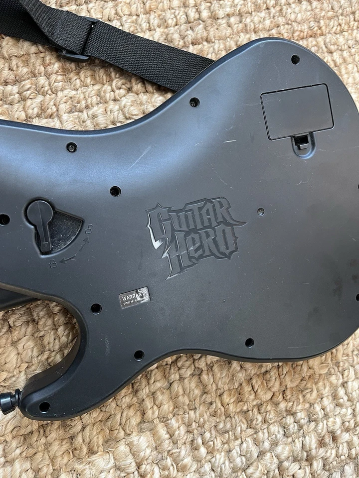 Guitarra Octanaje Negro Hero Kramer Striker PlayStation 2 Inalámbrica (Sin Dongle) Foto 4 de 4