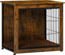 27" Dog Crate Furniture, Dog Kennel Indoor, with Waterproof Cushion