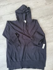 Daily Ritual Women’s Ultra Soft Milano Stitch Drawstring Hoodie - Navy - Size L