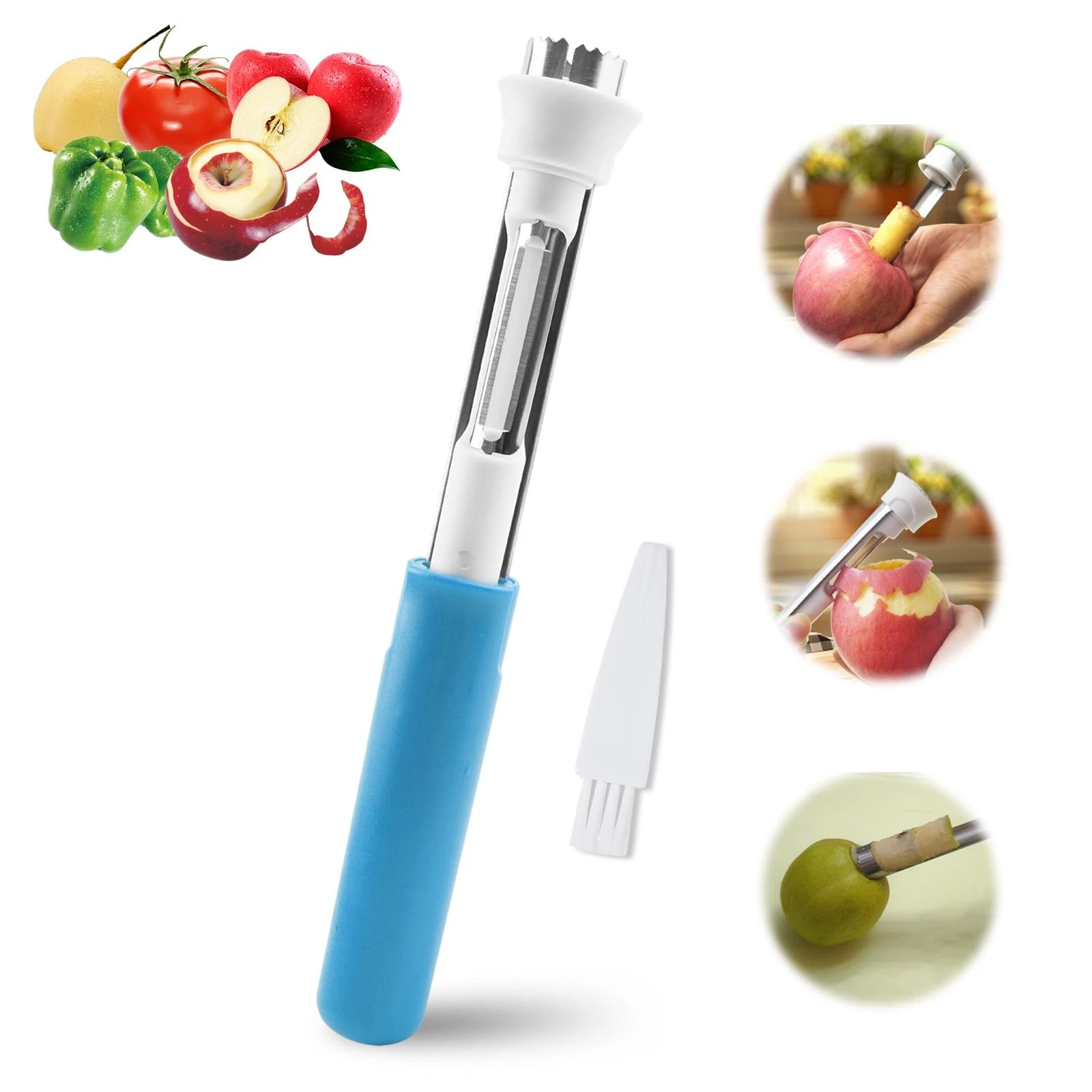 2 in 1 Apple Corer and Peeler Tool, Fruit Vegetable Corer and Peeler Tool Sta...
Opens in a new wind