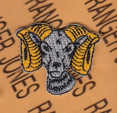 US Army Mountain Warfare School Rams Head Badge ~1.25