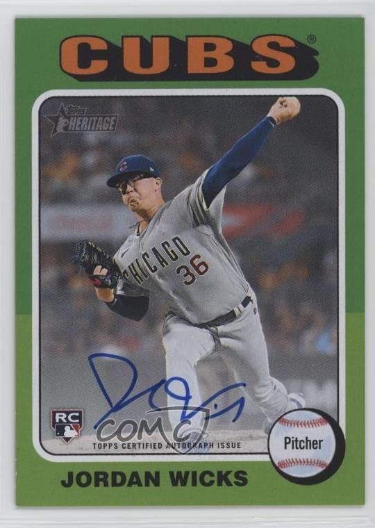 2024 Topps Heritage Real One Auto Jordan Wicks #ROA-JWI Rookie Auto RC