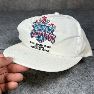 Vintage 90s Super Bowl XVII Rose Bowl Pasadena California Nylon Snapback Hat