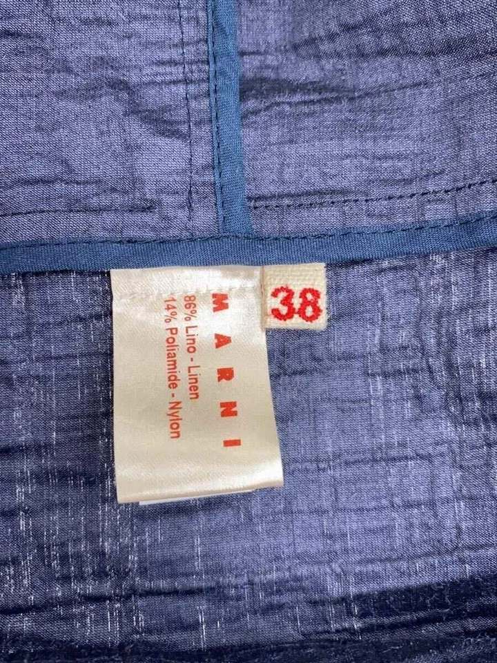 MARNI Buttonless Tailored Jacket blue 38 - Image 4 of 4