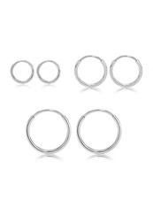 G23 Titanium Slim Huggie Hoop Earrings, Hypoallergenic F136 Implant Grade Pur...