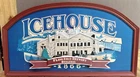 Vintage Icehouse Plank Road Brewery 1855 Wood Beer Sign Bar Decor 24”