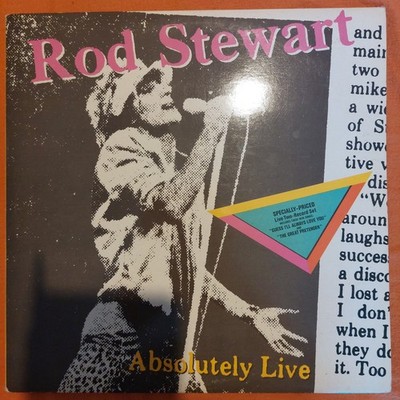 Rod Stewart Absolutely Live Vinyl LP 1982 Double Gatefold