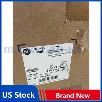 Allen Bradley 20F11ND027AA0NNNNN SER A 20HP PowerFlex 753 VFD AC DRIVE AB NEW