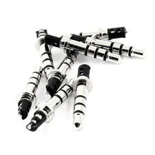8pcs 3.5mm 4 Pole Male 27mm Heaphone Plug for Audio Connector