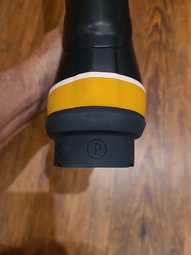 Stivali da pioggia alti nuovi senza scatola Pendleton Bridger Stripe Navy oro cerniera posteriore impermeabili - Foto 13 di 17