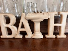 Farmhouse Bathroom Decor Signs for Bath - 15" x 6-1/4"