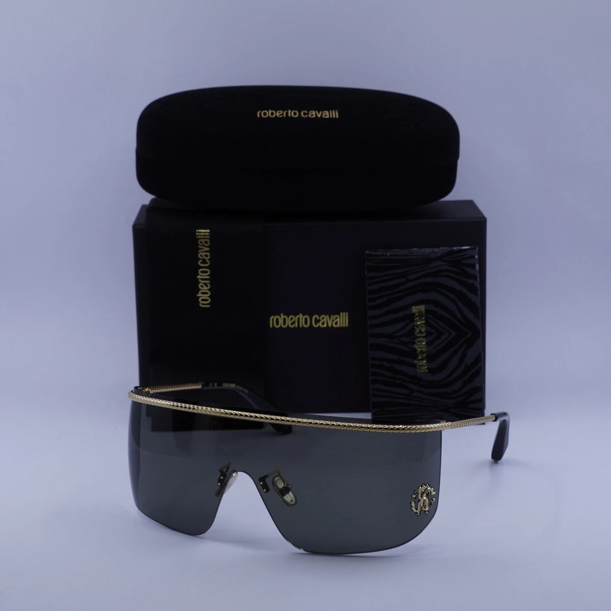 Roberto Cavalli Gold Shield Sunglasses for Women for sale | eBay