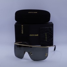 New Roberto Cavalli SRC012M 0300 Shiny Rose Gold/Grey 99-01-125 Sunglasses