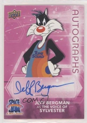 2021 Space Jam A New Legacy Pink Signatures Jeff Bergman Sylvester Auto p1l