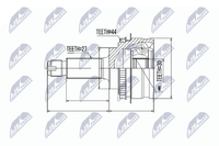 NTY Gelenksatz, Antriebswelle NPZ-SB-013 Passend FüR Subaru