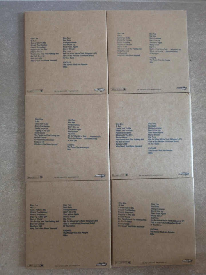 Peter GABRIEL Official Ltd Release 2CDs Back To Front 2013/14 Tour EUROPE MINT - Image 3 of 4