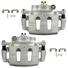 Disc Brake Calipers w/ Bracket Pair Front For...
