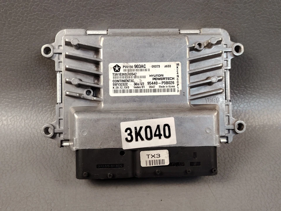 JEEP COMPASS MK49 2.4 125KW 4WD 2014 ENGINE CONTROL MODULE ECU ECM P05150903AC - Image 4 of 4