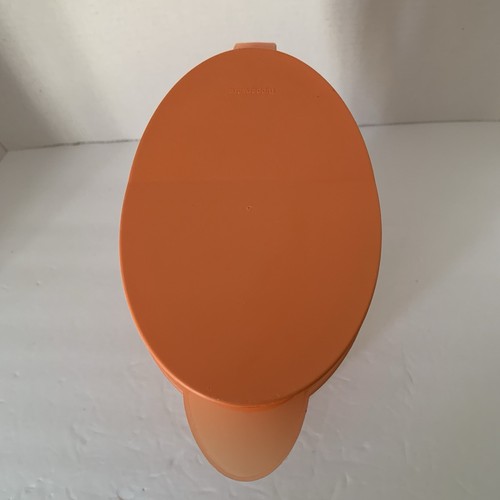 Tupperware Impressionen 2 Quart transparenter orangefarbener Krug mit Wippdeckel - Bild 5 von 10