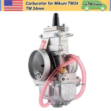 Carburetor for Mikuni TM34 34mm TM34 TM-34 TM34FS Flat Slide Smoothbore US Stock