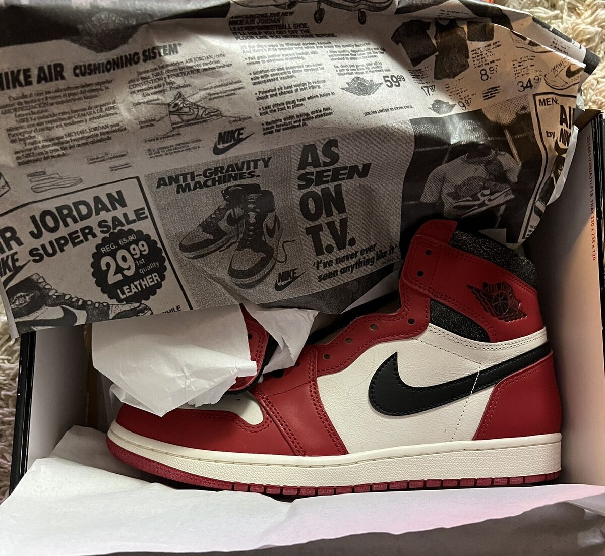 RARE NEW Air Jordan 1 Retro High OG Lost and Found Size 10.5 RARE NEW Air Jordan 1 Retro High OG Lost and Found Size 10.5