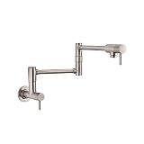Pfister GT5-3PFS GT533-PFS Lita 2-Handle Wall Mount Pot Filler, Stainless Steel