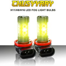For Honda 06-15 Accord 2006-2019 Civic H11 H8 Fog Light 3000K Yellow LED 2x Bulb