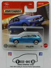 Matchbox Opel Astra Vauxhall Astra Blue JBR35 Mattel NEW Release 2025 Short Card